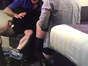 Mrs toodosex4u knees sucking old stranger fucks her from behind wearing stockings and heels